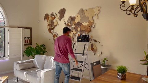 Wiberwi 4 Step Ladder with Handrails 500 lb Capacity Step Stool Folding Portable Ladders for Home Kitchen Steel Frame with Non-Slip Wide Pedal Stepladder with Attachable Tool Bag White