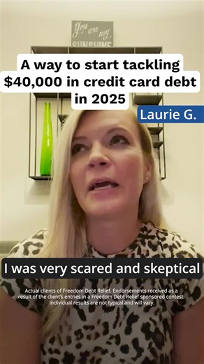 Credit card debt, beat it! Try 1 affordable monthly payment instead. 拾 | Freedom Debt Relief | Facebook