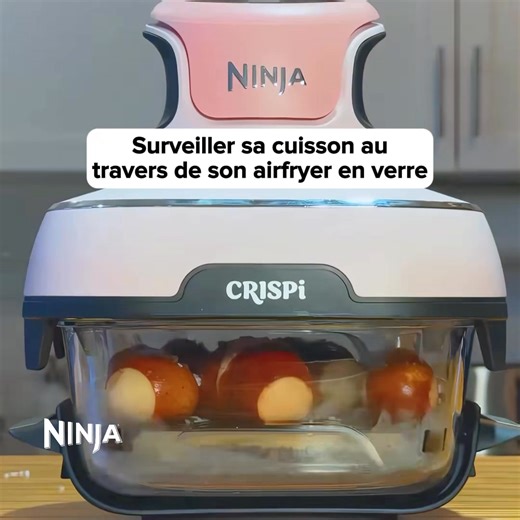 Performant, compact, modulable. Découvrez CRISPi, le air fryer* en verre réinventé par Ninja. *friteuse sans huile | Ninja Kitchen France