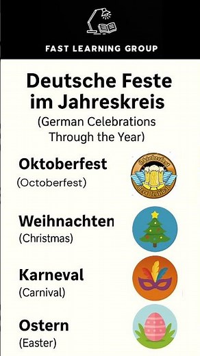 German Celebrations Throughout the Year #german #learngerman