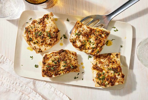 Baked Mahi-Mahi with Garlic-Herb Butter