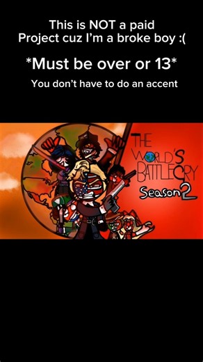 Voice Acting Auditions For The World's Battlecry!