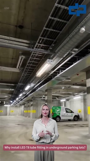 Why install LED T8 tube fitting in underground parking lots？#comled #ledtube #ledtubelight #led