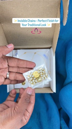 Invisible Chains Perfect Finish for Your Traditional #invisiblechains #trending #trendingshorts #mua
