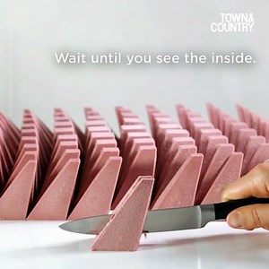 You won't believe how this gorgeous geometric cake is created! 🍰 🎂 http://bit.ly/2h4w2gN For more on baker Dinara Kasko: http://bit.ly/2xMFGrG | Town & Country