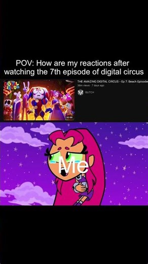 that really hurt 😭💔 #starfire #tadc #shorts #pov