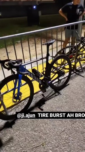 Bicycle Tire Inspection: Handling a Burst Tire Issue