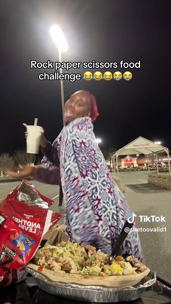 shetoovalid1 (@shetoovalid1)’s video of rock paper food challenge