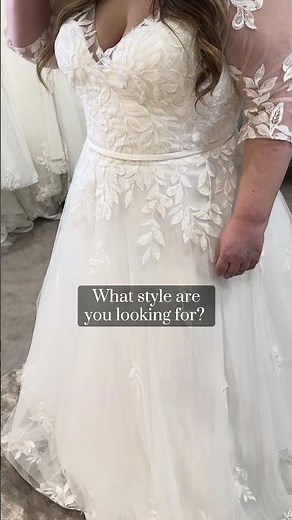 Plus size wedding dress with sleeves #plussizeweddingdresses