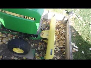 Repairing- Alley With the John Deere 180 Just Before Winter!!!