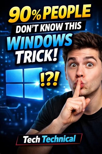 90% people don't know this 🤔 #windows #computer #tech #technical #5mveiws #laptop