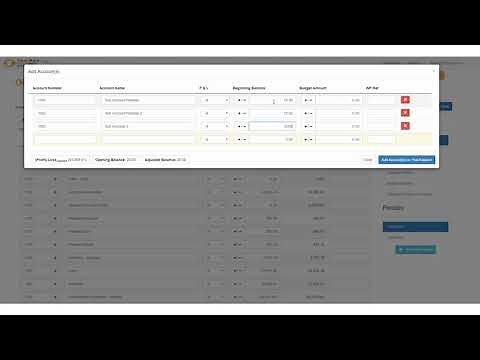 Ten Key ATB's Balances Overview - Adding Accounts