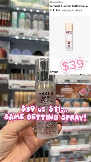 $11 vs $39 Setting Spray… This is a REALLY good Dupe!