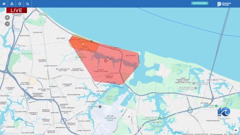 Power outage impacts Virginia/NC residents Tuesday morning