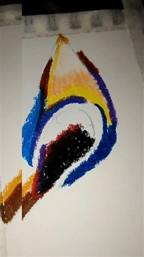 Wait for the Magic ✨ 🔥Oil Pastel Drawing (So Satisfying!)"
