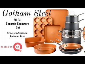 Gotham Steel True 20 Pc Ceramic Cookware Set