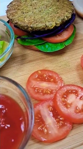 Vegan Burgers with Chickpeas, Wild Garlic and Zucchini - Plant Based Recipe