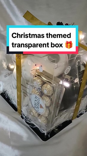 Christmas Themed Transparent Gift Box - Order Now