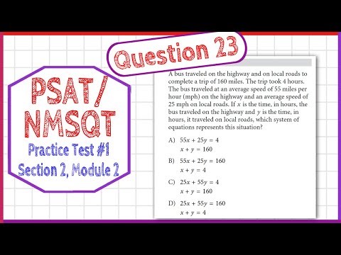 PSAT / NMSQT Question 23 from Practice Test 1 Section 2 Module 2