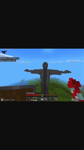 Pov. You just completed your first giant build in #minecraft #giantstatue
