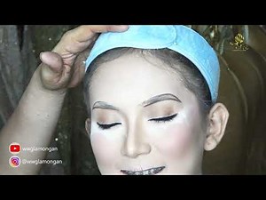 tutorial make up bold cute crease pengantin Palembang bride