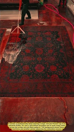 Industrial Rug Squeegee: Restoring Antique Carpets Fast Precise #tool #tools #innovation