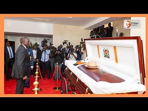 President Ruto leads family, dignitaries in viewing Raila Odinga’s body at Kasarani Stadium