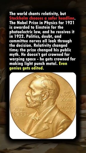Why Einstein Didn’t Win the Nobel for Relativity | The Safer Choice of 1921