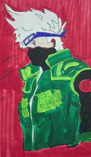 # goku,gohan,drip goku and Kakashi picture draw by anshu #