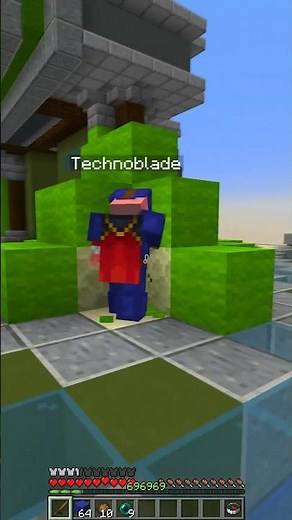 Technoblade? 🤯🔥😵 #minecraft #shorts #bedwars #hypixel #speedtelly #hypixelbedwarsclip