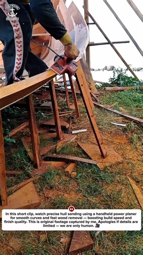 Building a Wooden Boat with Power Tool – Fast & Precise Hull Shaping
