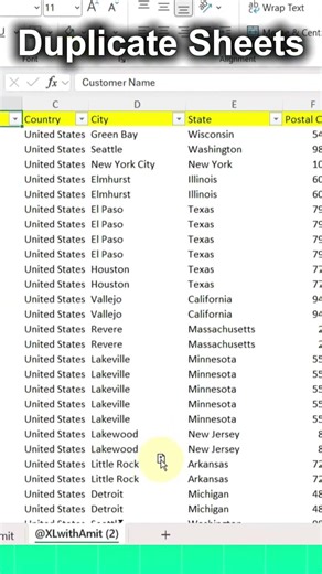 Duplicate Excel Sheets Instantly! #excel #spreadsheetmagic #exceltips #dataextractor #exceltricks