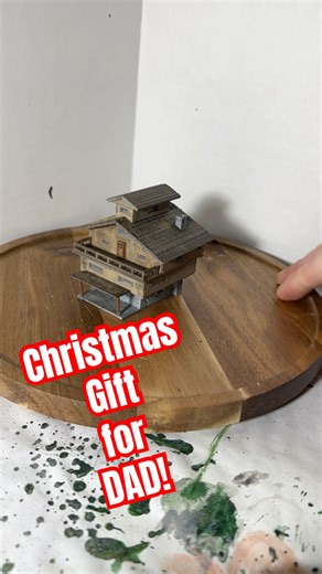 Christmas Gift for Dad Mountain Cabin for Model Train Layouts #zscaler #nscale #hoscale #oscale
