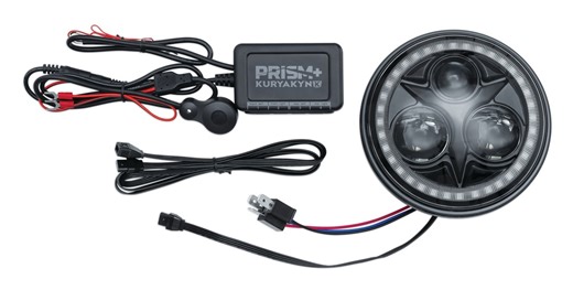 Kuryakyn Orbit Prism+ 5 3/4" LED Bluetooth Color Halo Headlight