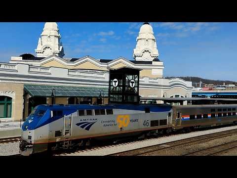 Amtrak train 449 departs Worcester with only 1 coach car