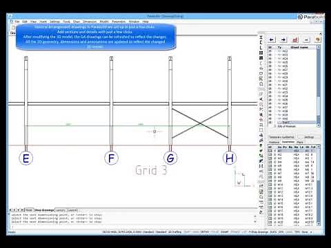 Steel Detailing in Parabuild: Output - BOM, Shop Drawings, CNC, ...