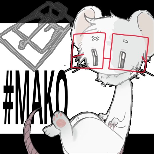 #MAKO MY OC.. #cutecore🎀🦴🍮🐾 #mako#animation #mouse