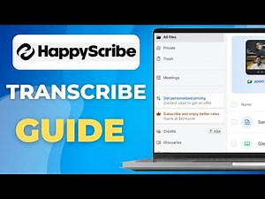 How to Transcribe on Happy Scribe 2025 (Easy Guide)💻