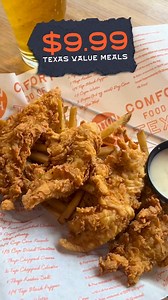 3.4K views · 20 reactions | Homestyle cooking without the high price tag? Yes, please! Get your hands on our $9.99 Texas Value Meals today. ️​ ​ Learn more: https://cottonpatch.com/texas-value-meals/ ​ ​ While supplies last on the designated day. Each day features a different $9.99 meal. Cannot be combined with any other discounts. Online availability at select locations. See store for details. | Cotton Patch Cafe | Facebook