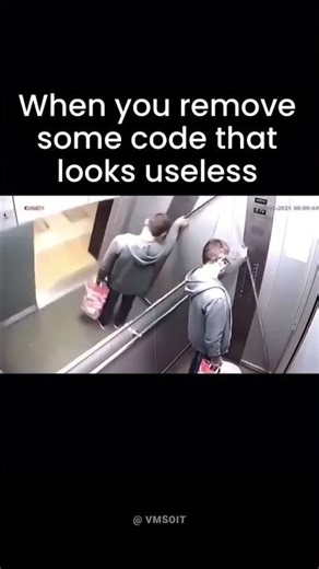 When Removing Code That Looks Useless | VMSOIT. #codecleanup #refactoring #devhumor