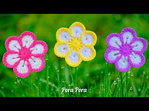 Crochet Spring Flower I Easy Crochet Flower Tutorial For Beginners