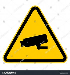 Video Surveillance Warning Sign Vector Sticker Stock Vector (Royalty Free) 2101360222 | Shutterstock
