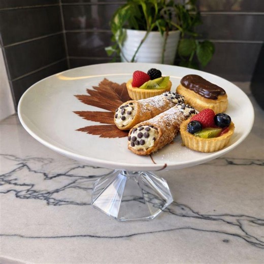 Pedestal Dessert Stand/cake Plate – Fall Leaf Motif - Etsy