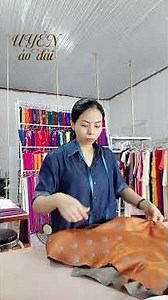 Silk Ao Dai, 1 color, 1 pattern... #uyenaodai #aodaivietnam #traditional #sewing #tailor