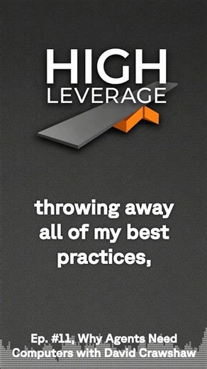 High Leverage - Ep. #11, Why Agents Need Computers with David Crawshaw