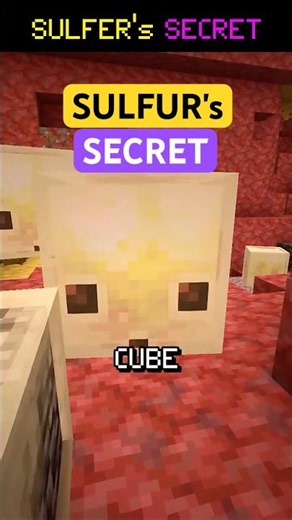 🟨SULFUR CUBE's SECRET🤫YOU NOT KNOW! in MINECRAFT