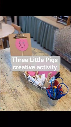 Three Little Pigs – Pig Puppet Crafts #eyfs #threelittlepigs #creativeactivities #traditionaltales
