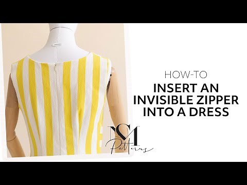 How to sew in an invisible zipper into dress || sisterMAG Patterns
