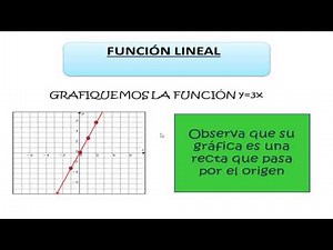 FUNCION LINEAL CONCEPTO