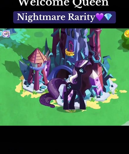 Welcome Queen Nightmare Rarity in MLP Game
